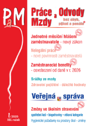 PaM č. 1 / 2026 - Jednotné měsíční hlášení zaměstnavatele - nový zákon