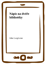 Nápis na dvéře bibliotéky