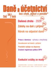 DaÚ č. 5-6 / 2026 - Daňová ztráta v roce 2026 - Václav Benda,Martin Děrgel,Ivan Macháček - Ekonomie a finance DaÚ č. 5-6 / 2026 - Daňová ztráta v roce 2026