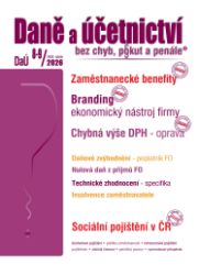 DaÚ č. 8-9 / 2026 - Zaměstnanecké benefity a DPH
