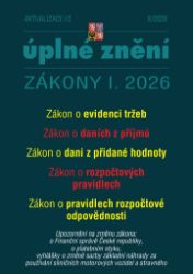 Zákon o evidenci tržeb, zákon o daních z příjmů - ÚZ po novelách (Aktualizace I/2) - Ekonomie a finance Zákon o evidenci tržeb, zákon o daních z příjmů - ÚZ po novelách (Aktualizace I/2)