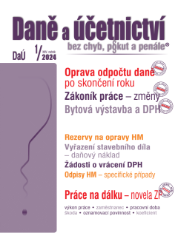 DaÚ č. 1 / 2024 - Oprava poměrného odpočtu daně po skončení roku DaÚ č. 1 / 2024 - Oprava poměrného odpočtu daně po skončení roku