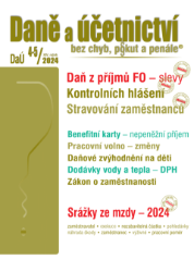 DaÚ č. 4-5 / 2024 - Slevy na dani z příjmů FO DaÚ č. 4-5 / 2024 - Slevy na dani z příjmů FO
