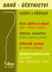 DÚVaP č. 1-2 / 2024 - Účetní a daňové odpisy majetku DÚVaP č. 1-2 / 2024 - Účetní a daňové odpisy majetku