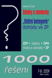 1000 řešení č. 7-8 / 2024 - Zálohy a závdavky 1000 řešení č. 7-8 / 2024 - Zálohy a závdavky