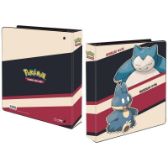 Pokémon Ultra PRO: Kroužkové album na stránkové obaly - Snorlax & Munchlax - Pokémon karty Pokémon: Kroužkové album na stránkové obaly 25 x 31,5 cm - Snorlax and Munchlax
