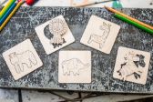 Dřevěné vkládací puzzle 4v1 Divočina