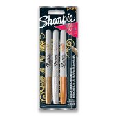 Permanentní popisovač Sharpie Metallic Fine sada 3 ks, metalické barvy