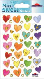 Samolepky Colorful hearts