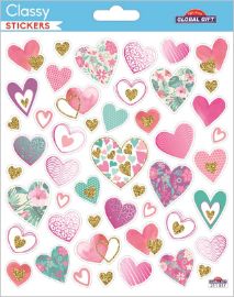 Samolepky Floral hearts