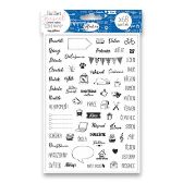 Diářová razítka Stampo BULLET JOURNAL, 68 ks - české nápisy