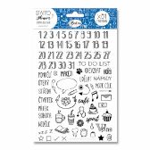 Razítka Stampo Planner - Razítka do diáře, 81 ks