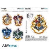 Harry Potter samolepky 2 aršíky - Koleje - Harry potter samolepky Harry Potter samolepky 2 aršíky - Koleje