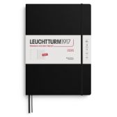 Black, Weekly Planner & Notebook Master (A4+) 2026, English