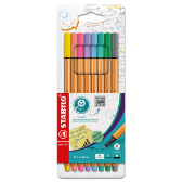 Popisovač STABILO point liner 88 sada 8 ks "Pastel" - Výtvarné potřeby do školy Popisovač STABILO point liner 88 sada 8 ks "Pastel"