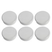 Dahle magnety plánovací - 6 ks, 24 mm, bílé