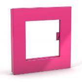 Dahle Mega Magnet Square XL, pro foto, 75 x 75 mm, růžový