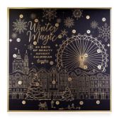 Adventní kalendář WINTER MAGIC NOIR ve čtvercové krabičce, vč. 24 ks překvapení, velikost: