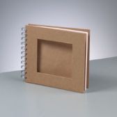 Album bez kapes, spirálová vazba, výřez obdelník, 25 listů 190g/m2 - A5 21x15 cm