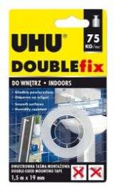 Oboustranná lepicí páska Uhu Double Fix 19 mm x 1,5 m