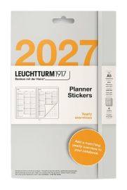 Plánovací samolepky 2027, Monthly Planner, Stickers Medium A5 Notebooks, anglicky