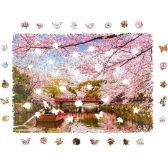 Unidragon dřevěné puzzle - Sakura velikost M