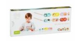 CUBIKA 15566 Co jíme - navlékací set - 14 dřevěných dílů