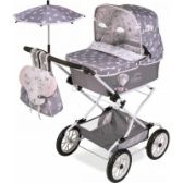 Kočárek pro panenky skládací se slunečníkem a doplňky DeCuevas - 90 cm /REBORN SKY 2020 - Panenky Kočárek pro panenky skládací se slunečníkem a doplňky DeCuevas - 90 cm /REBORN SKY 2020