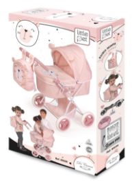 Kočárek pro panenky skládací s batůžkem DeCuevas - 60 cm / Little Pet 2020