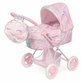 Kočárek pro panenky skládací s batůžkem a doplňky DeCuevas - 60 cm / Ocean Fantasy 2021