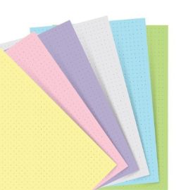 Filofax papír tečkovaný, pastelový - Tečkované diáře Filofax papír tečkovaný, pastelový