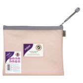 Kapsa na zip Zippa-Bag EVA mesh, A5, pastelová růžová