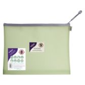 Kapsa na zip Zippa-Bag EVA mesh, 36 x 27.5, pastelová zelená