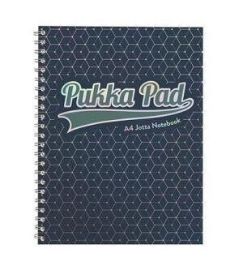 Pukka Pad Spirálový blok Glee Jotta A4+, papír 80g, 100 listů, tmavě modrý