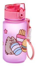 Nerozbitná plastová dětská láhev s víčkem 350ml - Kočka Pusheen Core