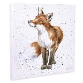 Obraz na plátně "Bright Eyed and Bushy Tailed" , 20 x 20 cm – liška