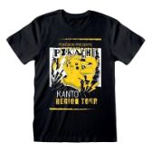 Pokémon Tričko - Pikachu Kanto Region Tour (velikost L)