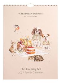 Rodinný kalendář 2027 Wrendale Designs "The Country Set", A3 - Rodinné kalendáře Rodinný kalendář 2027 Wrendale Designs "The Country Set", A3