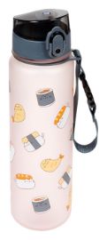 Nerozbitná plastová láhev s víčkem 600ml - Kočka Pusheen - Sushi Club