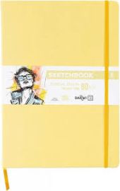 Skicovací blok Soft yellow A4 140g 80 listů
