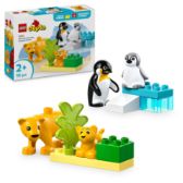 LEGO® DUPLO® Rodinky divokých zvířat: Tučňáci a lvi 10442