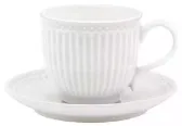 Porcelánový šálek a podšálek Alice White