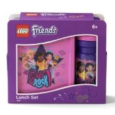 Svačinový set LEGO® Friends Girls Rock (láhev a box) - fialová - Svačinové sety do školy Svačinový set LEGO Friends Girls Rock (láhev a box) - fialová