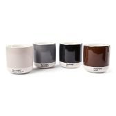 Pantone Latte termo hrnek set 4ks - Warm Gray, Cool Gray, Brown, Black