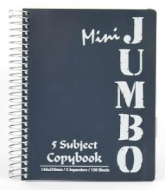 Kroužkový sešit Mini Jumbo A5, 150l