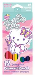 Pastelky trojhranné Hello Kitty, 12 barev
