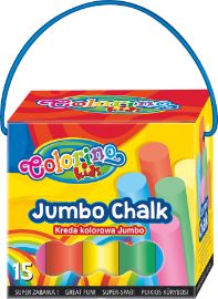 Colorino Chodníkové křídy Jumbo v boxu 8 barev