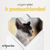 Origami přání - Miluji kočky (kotě)