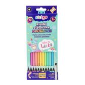 STRIGO pastelky 12ks TRIO+ořezko pastel