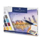 Akvarelové barvy Faber-Castell s paletkou - 36 barev - Umělecké potřeby a sady Akvarelové barvy Faber-Castell s paletkou 36 barev